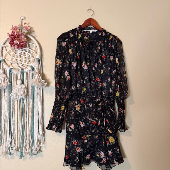 Veronica Beard Armenia Silk Floral Dress Size 0 - Picture 3 of 6